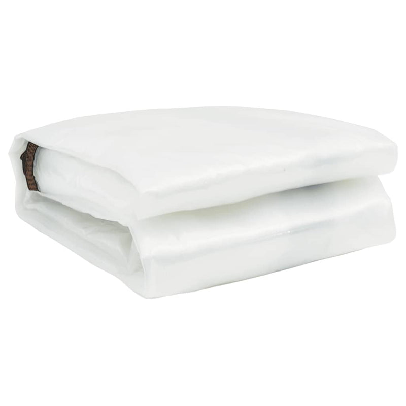 Load image into Gallery viewer, Vidaxl doorzichtig zeildoek met zeilringen 6x10 m polyethyleen