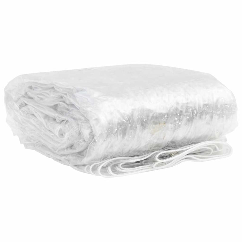 Load image into Gallery viewer, Vidaxl doorzichtig zeildoek met zeilringen 2x8 m pvc