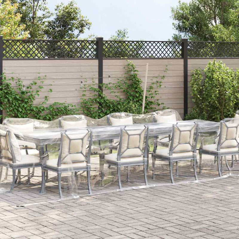 Load image into Gallery viewer, Vidaxl doorzichtig zeildoek met zeilringen 3x6 m pvc