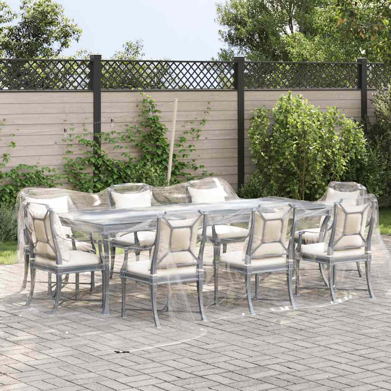 Load image into Gallery viewer, Vidaxl doorzichtig zeildoek met zeilringen 4x4 m pvc