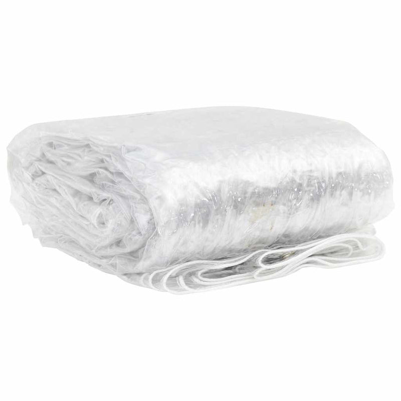 Load image into Gallery viewer, Vidaxl doorzichtig zeildoek met zeilringen 5x12 m pvc