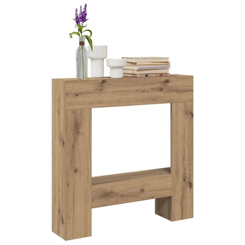 Load image into Gallery viewer, Vidaxl haardombouw 81x18x82 cm bewerkt hout artisanaal eikenkleurig