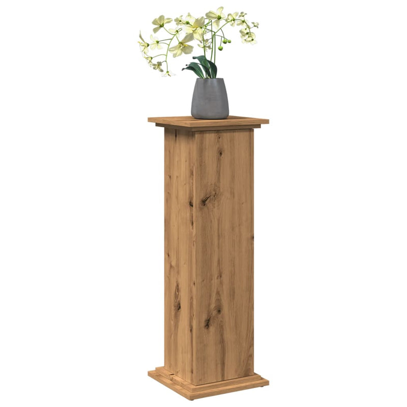 Load image into Gallery viewer, Vidaxl sokkel met opbergruimte 31x30x90 cm hout artisanaal eikenkleur
