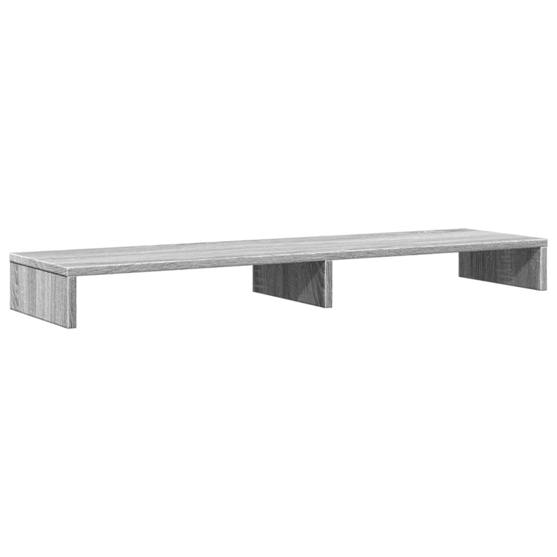 Load image into Gallery viewer, Vidaxl monitorstandaard 100x27x10 cm bewerkt hout grijs sonoma eiken