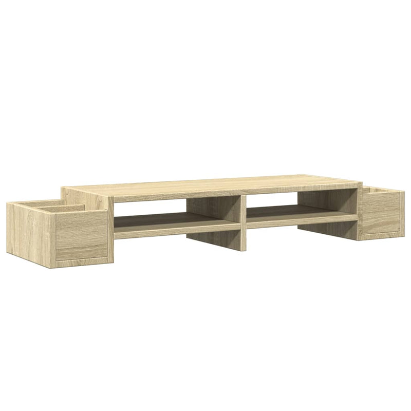 Load image into Gallery viewer, Vidaxl monitorstandaard opbergruimte 100x27x15 cm hout sonoma eiken