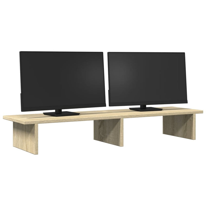 Load image into Gallery viewer, Vidaxl monitorstandaard 100x27x15 cm bewerkt hout sonoma eikenkleurig