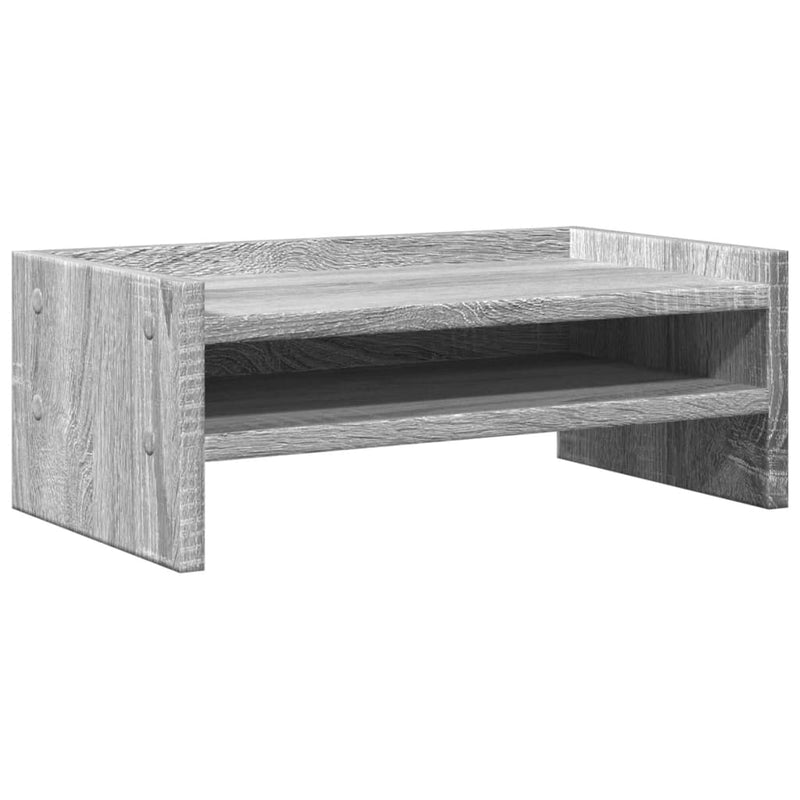 Load image into Gallery viewer, Vidaxl monitorstandaard 42x24x16 cm bewerkt hout grijs sonoma eiken