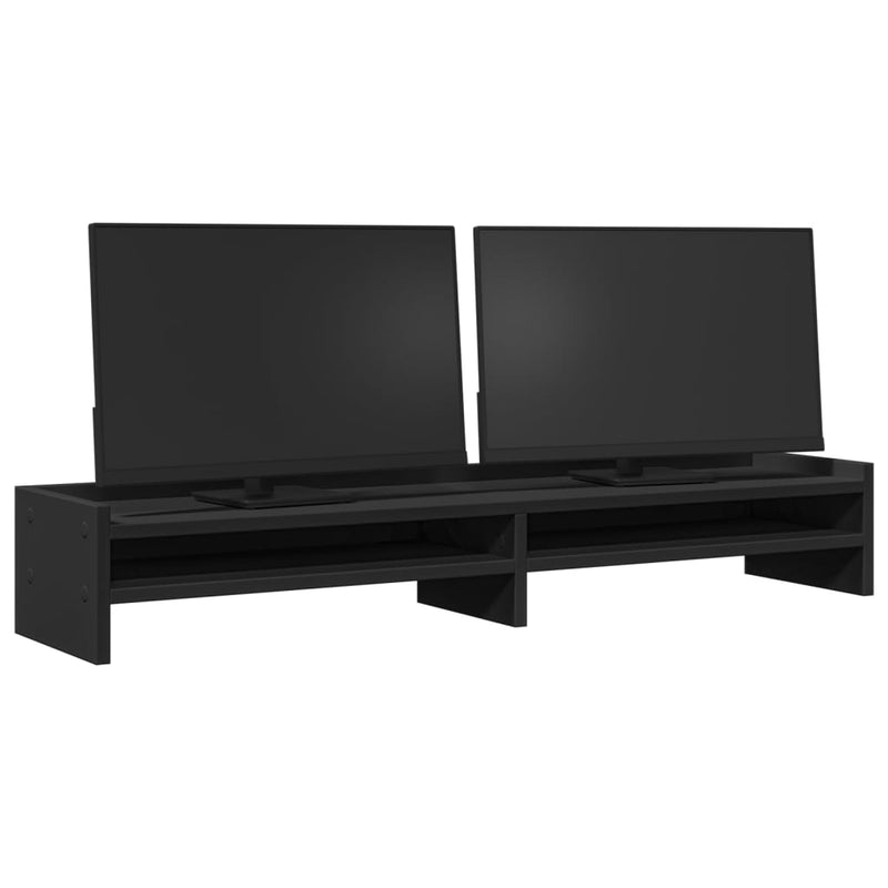 Load image into Gallery viewer, Vidaxl monitorstandaard 100x24x16 cm bewerkt hout zwart