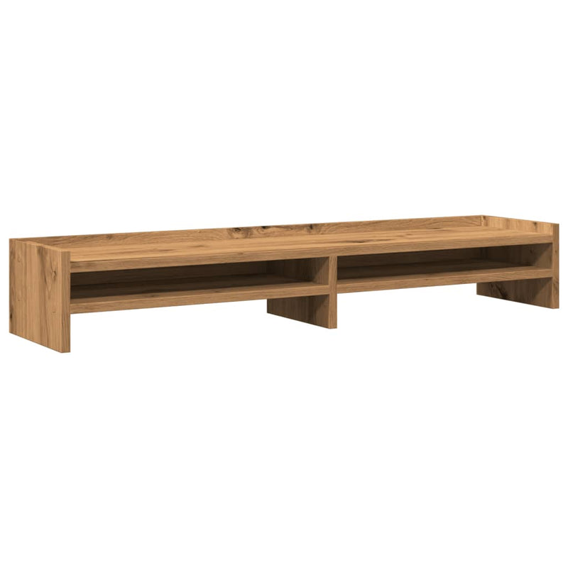 Load image into Gallery viewer, Vidaxl monitorstandaard 100x24x16 cm bewerkt hout artisanaal eiken