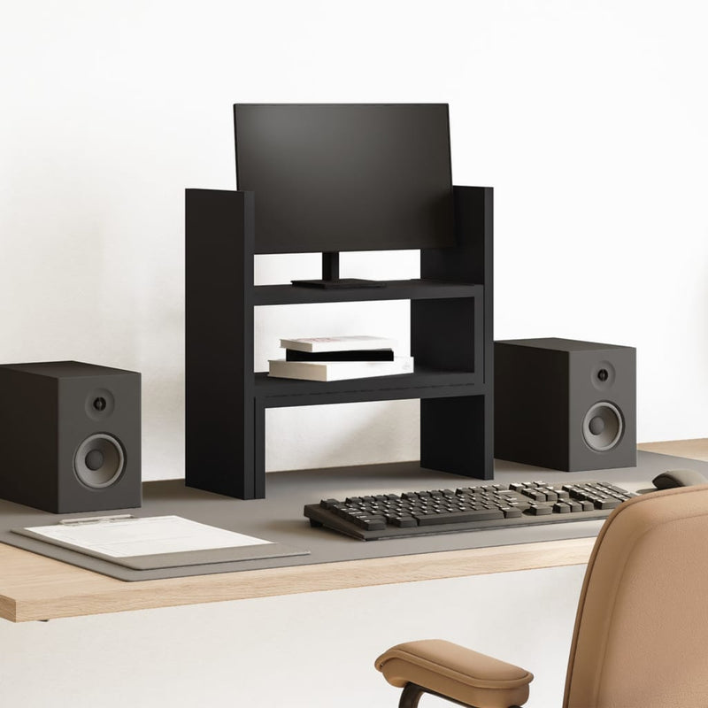 Load image into Gallery viewer, Vidaxl bureau organiser 40x17x41 cm bewerkt hout zwart