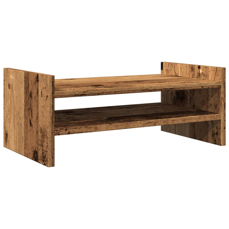 Load image into Gallery viewer, Vidaxl monitorstandaard 50x27x20 cm bewerkt hout oud houtkleurig