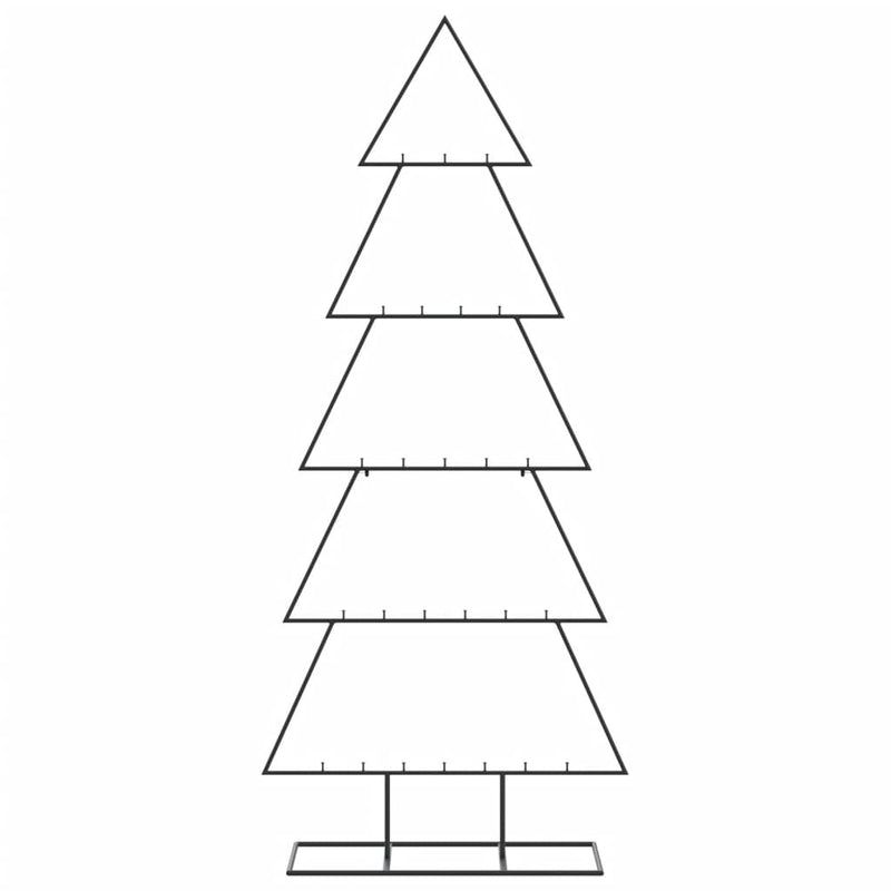 Load image into Gallery viewer, Vidaxl kerstdecoratie kerstboom 150 cm metaal zwart