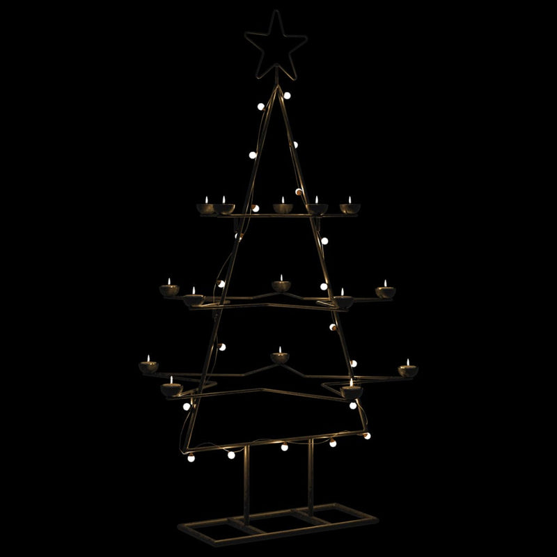 Load image into Gallery viewer, Vidaxl kerstdecoratie kerstboom 105 cm metaal zwart