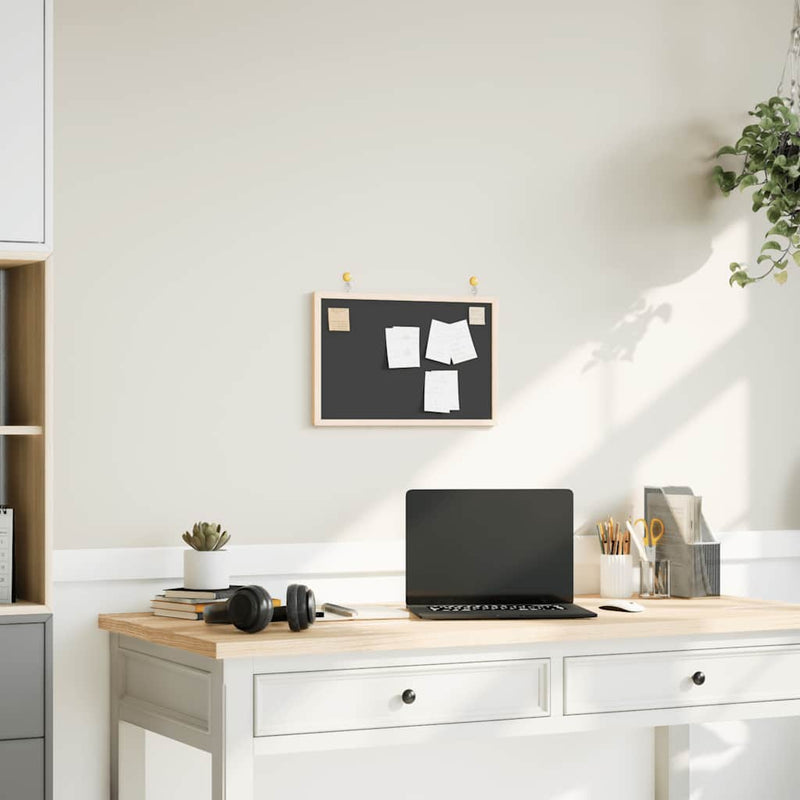 Load image into Gallery viewer, Vidaxl krijtbord met massief grenenhouten frame 40x30 cm zwart