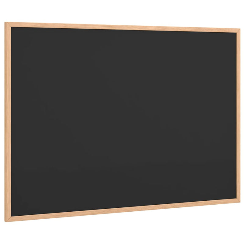Load image into Gallery viewer, Vidaxl krijtbord met massief grenenhouten frame zwart 80x55 cm