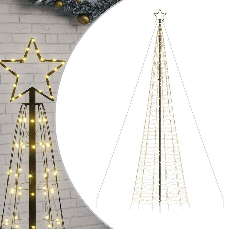Load image into Gallery viewer, Vidaxl led-kerstboom met spikes 1534 leds warm wit 500 cm