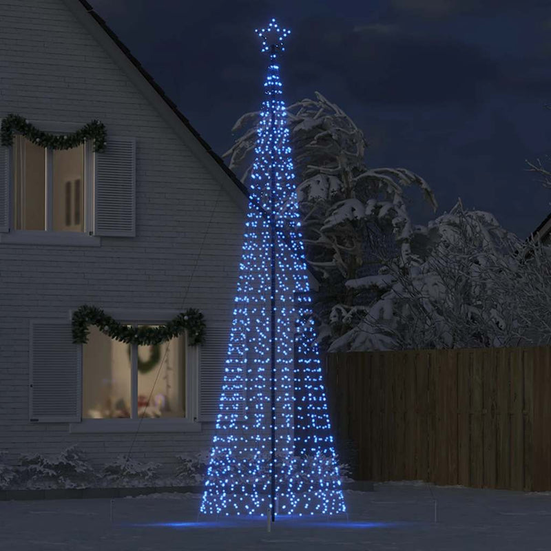Load image into Gallery viewer, Vidaxl led-kerstboom met spikes 1534 leds 500 cm blauw