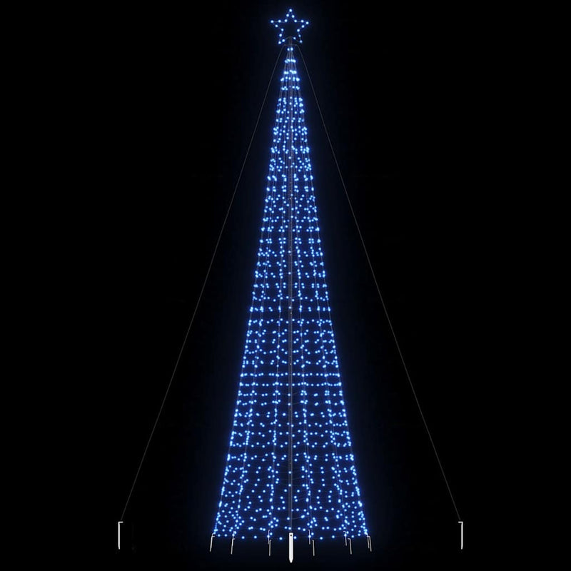 Load image into Gallery viewer, Vidaxl led-kerstboom met spikes 1534 leds 500 cm blauw