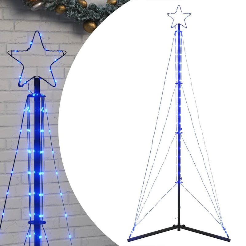 Afbeelding laden in galerijviewer, Vidaxl led-kerstboom 363 leds 182 cm blauw