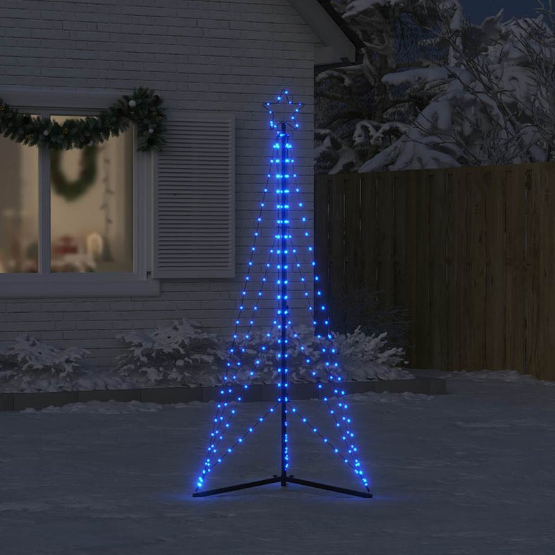 Afbeelding laden in galerijviewer, Vidaxl led-kerstboom 363 leds 182 cm blauw