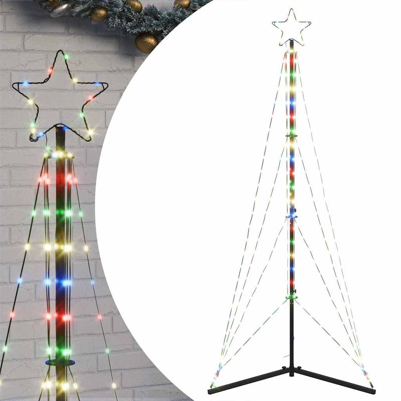 Load image into Gallery viewer, Vidaxl led-kerstboom 363 leds kleurrijk 182 cm