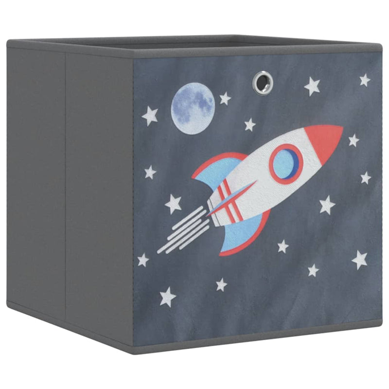 Load image into Gallery viewer, Vidaxl opbergboxen 10 st inklapbaar 32x32x32 cm ongeweven stof grijs