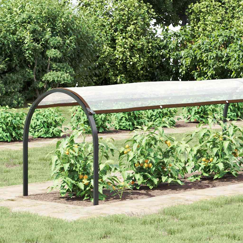 Load image into Gallery viewer, Vidaxl plantenafdekking met zeilringen 1x10 m polyethyleen
