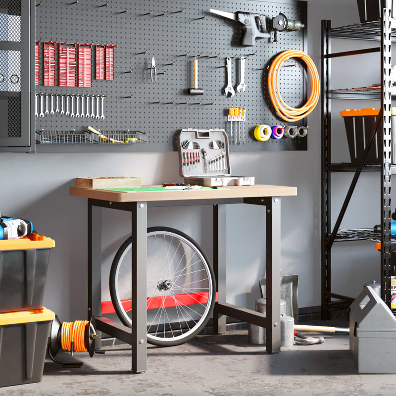 Load image into Gallery viewer, VidaXL Werkbank rechthoekig 100x60x83 cm massief beukenhout