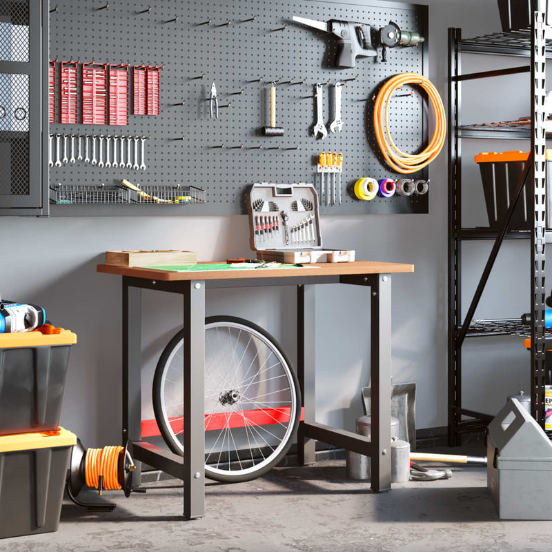 Load image into Gallery viewer, Vidaxl werkbank rechthoekig 100x60x81,5 cm massief beukenhout