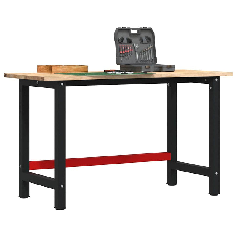 Load image into Gallery viewer, Vidaxl werkbank 140x60x81,5 cm massief eikenhout