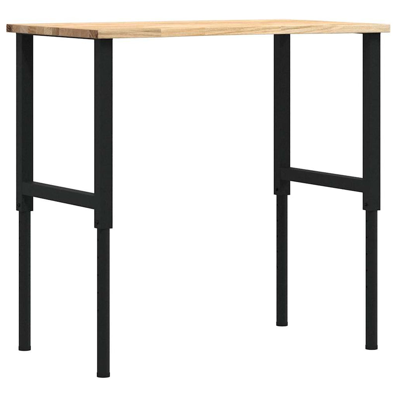 Load image into Gallery viewer, Vidaxl werkbank 100x60x(71,5-98) cm massief eikenhout