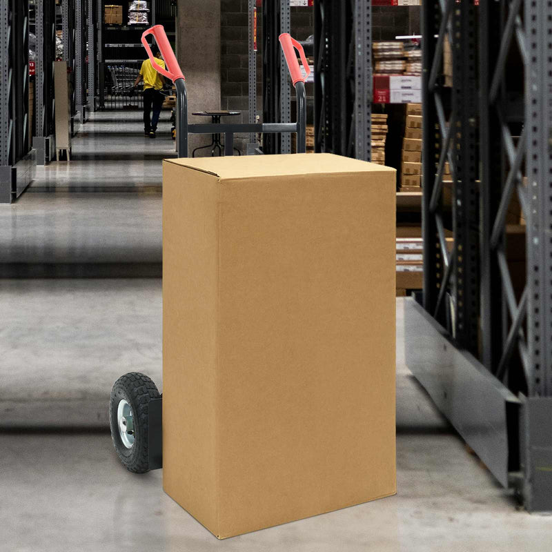 Load image into Gallery viewer, Vidaxl handtrolley zwart en rood 57 x 46 x 113 cm staal