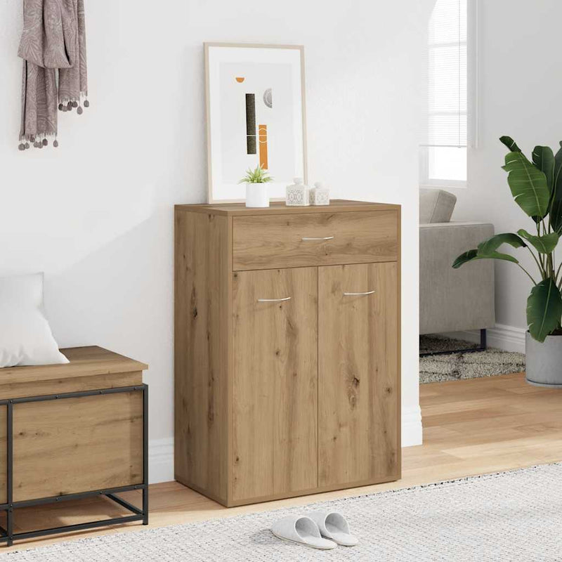 Load image into Gallery viewer, Vidaxl schoenenkast 60x35x84 cm bewerkt hout artisanaal eikenkleur