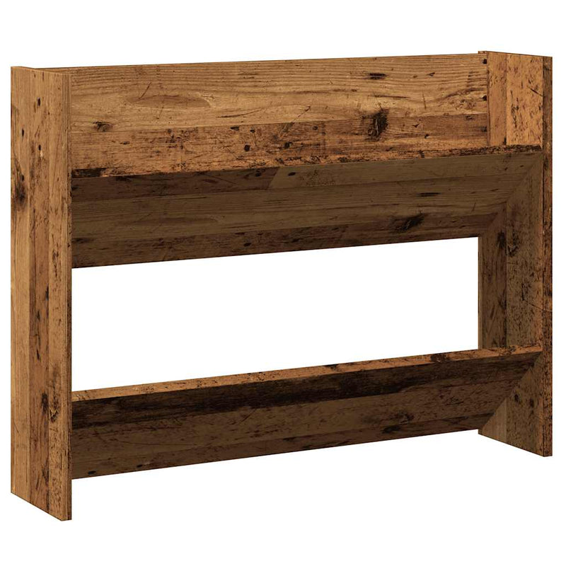 Load image into Gallery viewer, Vidaxl wandschoenenkast 80x18x60 cm bewerkt hout oud houtkleurig