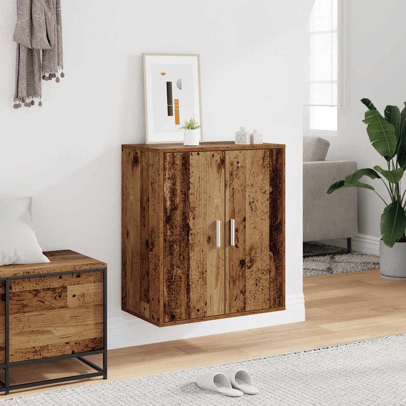 Load image into Gallery viewer, Vidaxl schoenenkast 60x35x70 cm bewerkt hout oud houtkleurig