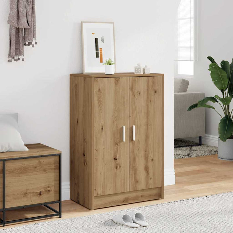Load image into Gallery viewer, Vidaxl schoenenkast 60x35x92 cm bewerkt hout artisanaal eikenkleur