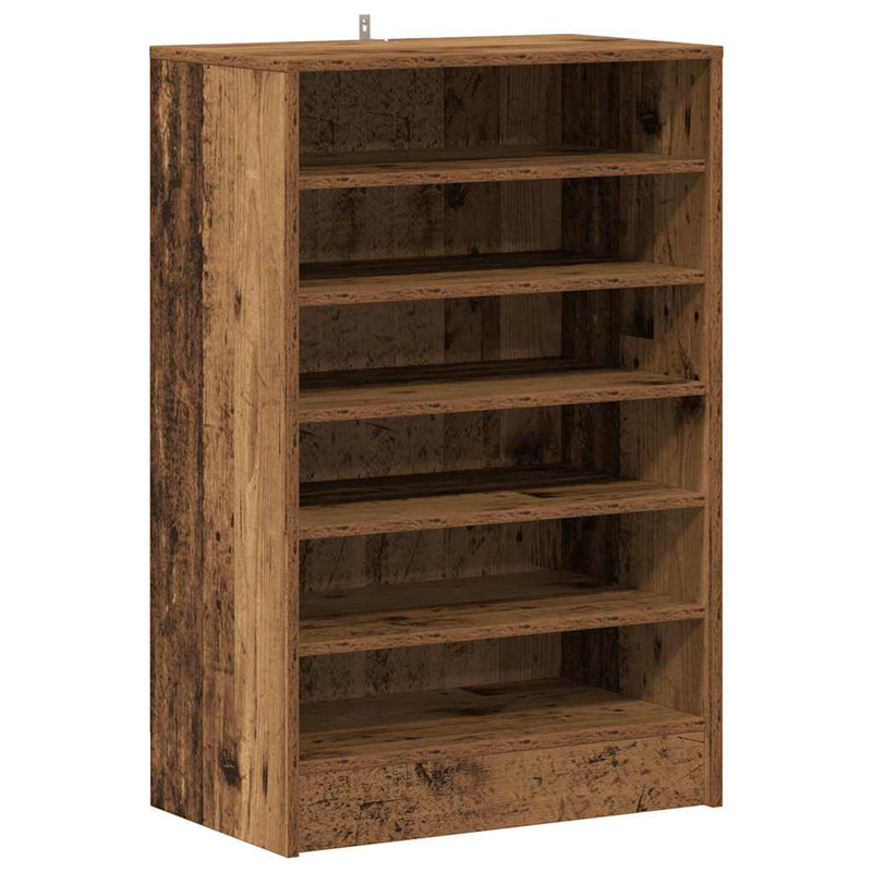 Load image into Gallery viewer, Vidaxl schoenenkast 60x35x92 cm bewerkt hout oud houtkleurig