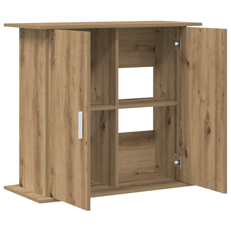Load image into Gallery viewer, Vidaxl aquariumstandaard artisan eikenhout 81x36x73 cm bewerkt hout
