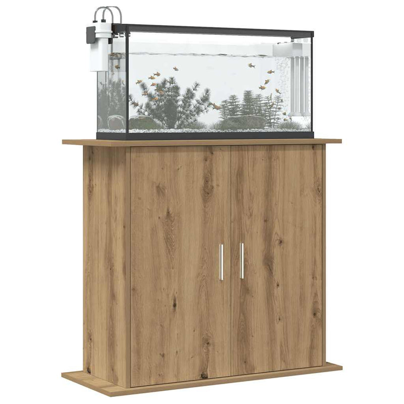 Load image into Gallery viewer, Vidaxl aquariumstandaard artisan eikenhout 81x36x73 cm bewerkt hout