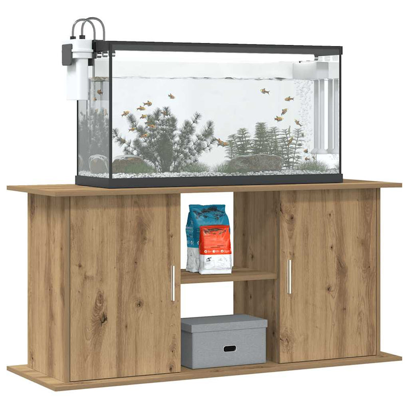 Load image into Gallery viewer, Vidaxl aquariumstandaard artisan eikenhout 121x41x58 cm bewerkt hout