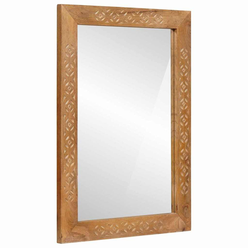 Load image into Gallery viewer, Vidaxl badkamer spiegel met spiegel licht bruin 70 x 50 x 2,5 cm
