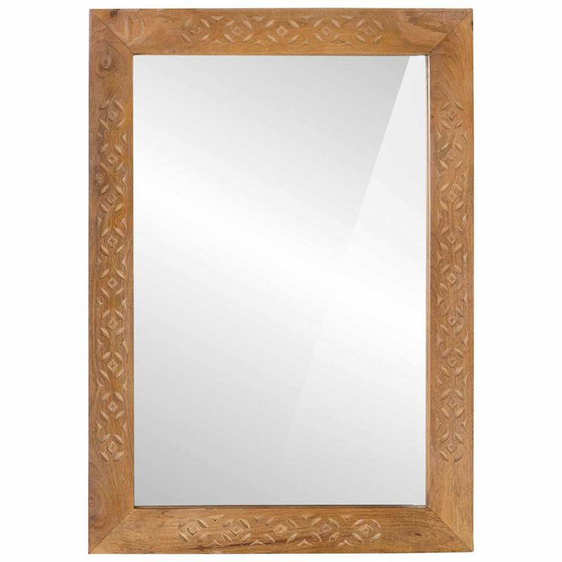 Load image into Gallery viewer, Vidaxl badkamer spiegel met spiegel licht bruin 70 x 50 x 2,5 cm