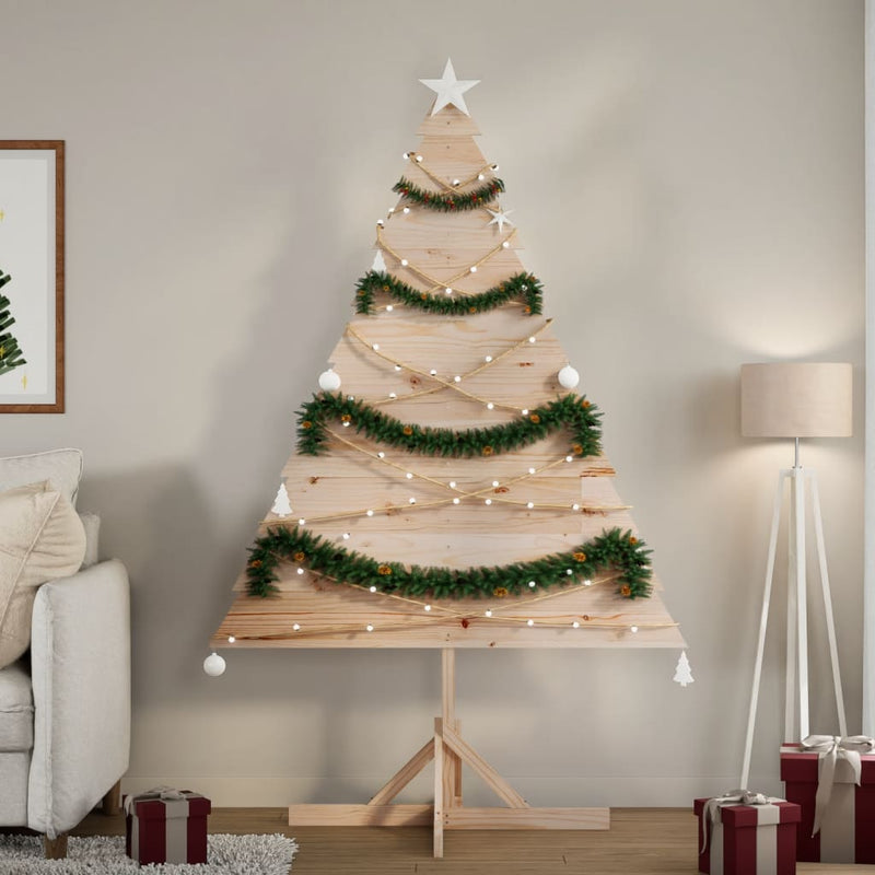 Load image into Gallery viewer, Vidaxl kerstdecoratie kerstboom 180 cm massief hout