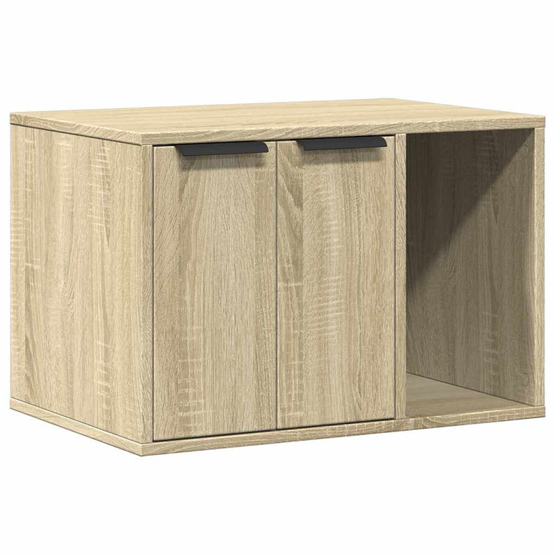 Load image into Gallery viewer, Vidaxl kattenbakkast 60x40x40 cm bewerkt hout sonoma eikenkleurig