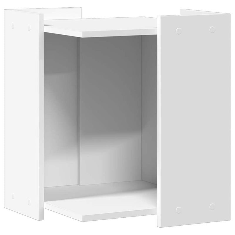 Load image into Gallery viewer, Vidaxl kattenbakkast 42x42x51 cm bewerkt hout wit