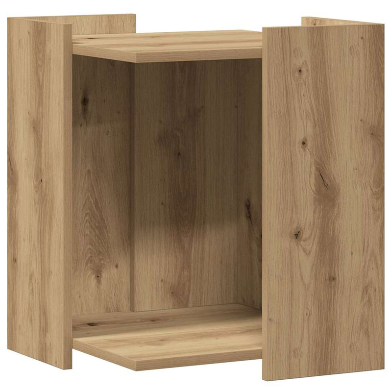 Load image into Gallery viewer, Vidaxl kattenbakkast 42x42x51 cm bewerkt hout artisanaal eikenkleurig