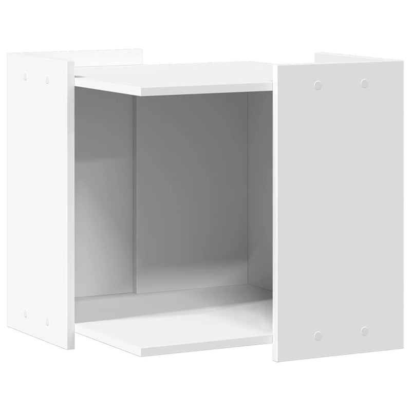 Load image into Gallery viewer, Vidaxl kattenbakkast 53x53x51 cm bewerkt hout wit