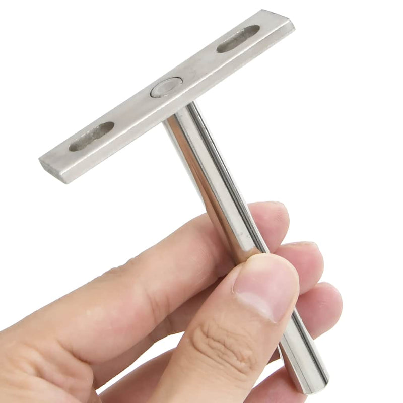 Load image into Gallery viewer, Vidaxl zwevende plankdragers 12st onzichtbaar ø10x100 mm koolstofstaal