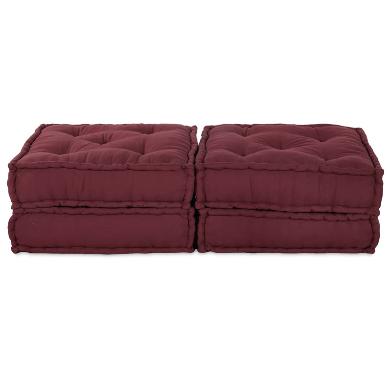 Load image into Gallery viewer, Vidaxl modulair bank 2 pcs bordeaux 140 x 70 x 36 cm stof