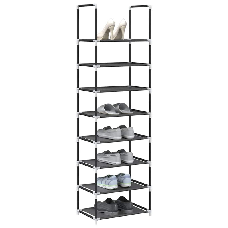 Load image into Gallery viewer, Vidaxl schoenenrek 8-laags 44x28x145 cm nonwoven stof zwart